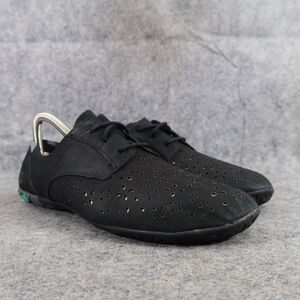 Merrell Shoes Womens 8 Casual Leather Sneakers Black Mimix Maze Eyelet Laser Cut